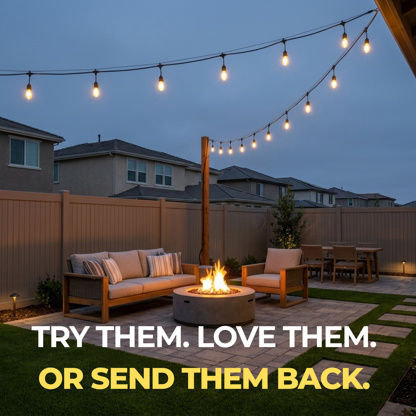 Black Festoon Lights